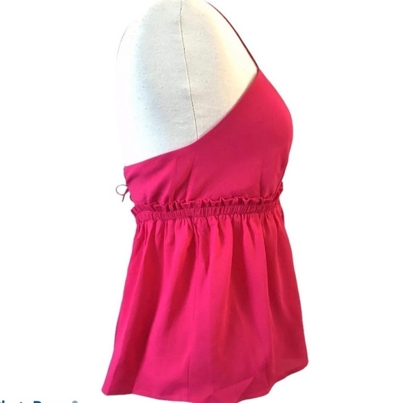 Express XS Neon Pink Halter Top Baby Doll Ties - Picture 8 of 8